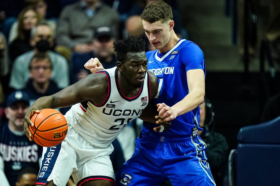 No. 21 UConn, No. 23 Creighton Bring Win Streaks Into Battle