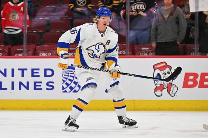 Buffalo Sabres All-Star center Tage Thompson 