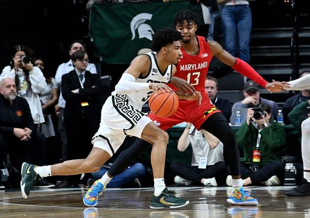 Michigan State uses quick start, clutch finish to edge Maryland