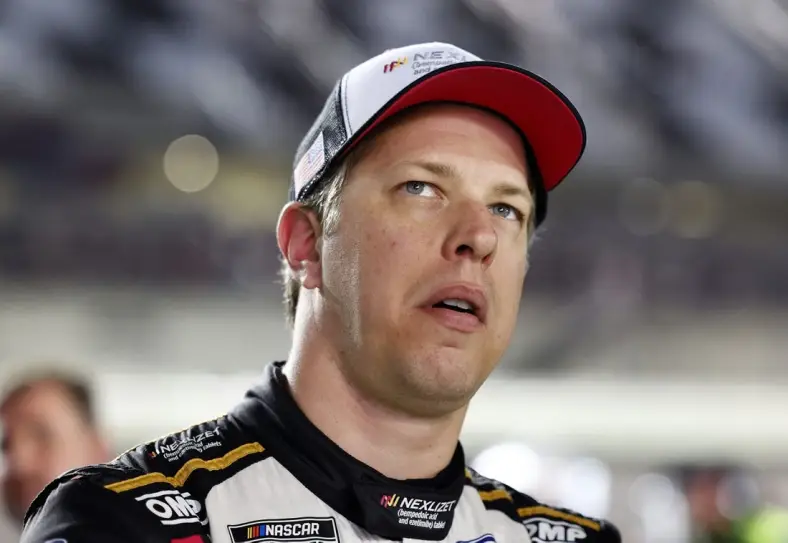 Feb 15, 2023; Daytona Beach, Florida, USA;NASCAR Cup Series driver Brad Keselowski (6) during qualifying at Daytona International Speedway. Mandatory Credit: Mike Dinovo-USA TODAY Sports