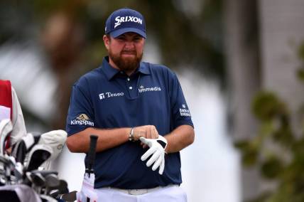 Shane Lowry waits to tee off on the first hole during the third round of the Honda Classic at PGA National Resort and Spa in Palm Beach Gardens, FL. Saturday, March 20, 2021. [JIM RASSOL/palmbeachpost.com]