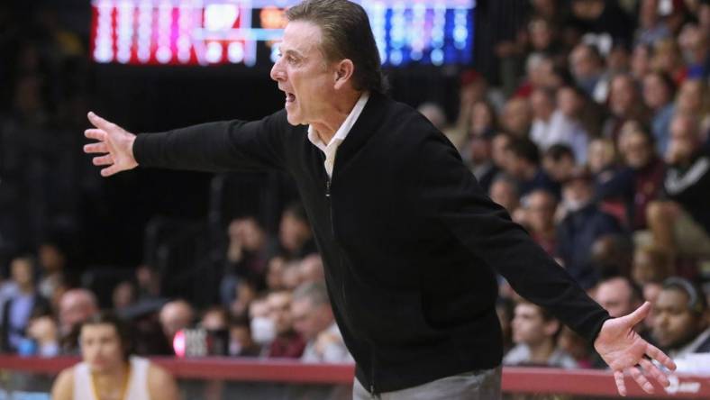 Iona head coach Rick Pitino during a game at Iona Nov. 7, 2022. Iona beat Penn 78-50.

College Basketball Penn At Iona