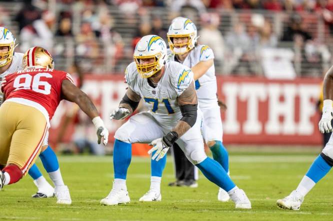 Los Angeles Chargers set to release left guard Matt Feiler