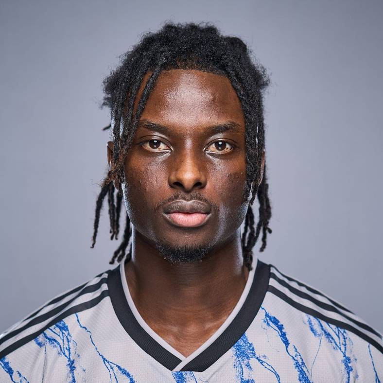 Feb 21, 2023; Montreal, Canada; FC Montreal Ousman Jabang poses for a 2023 MLS portrait. Mandatory Credit: MLS photos via USA TODAY Sports