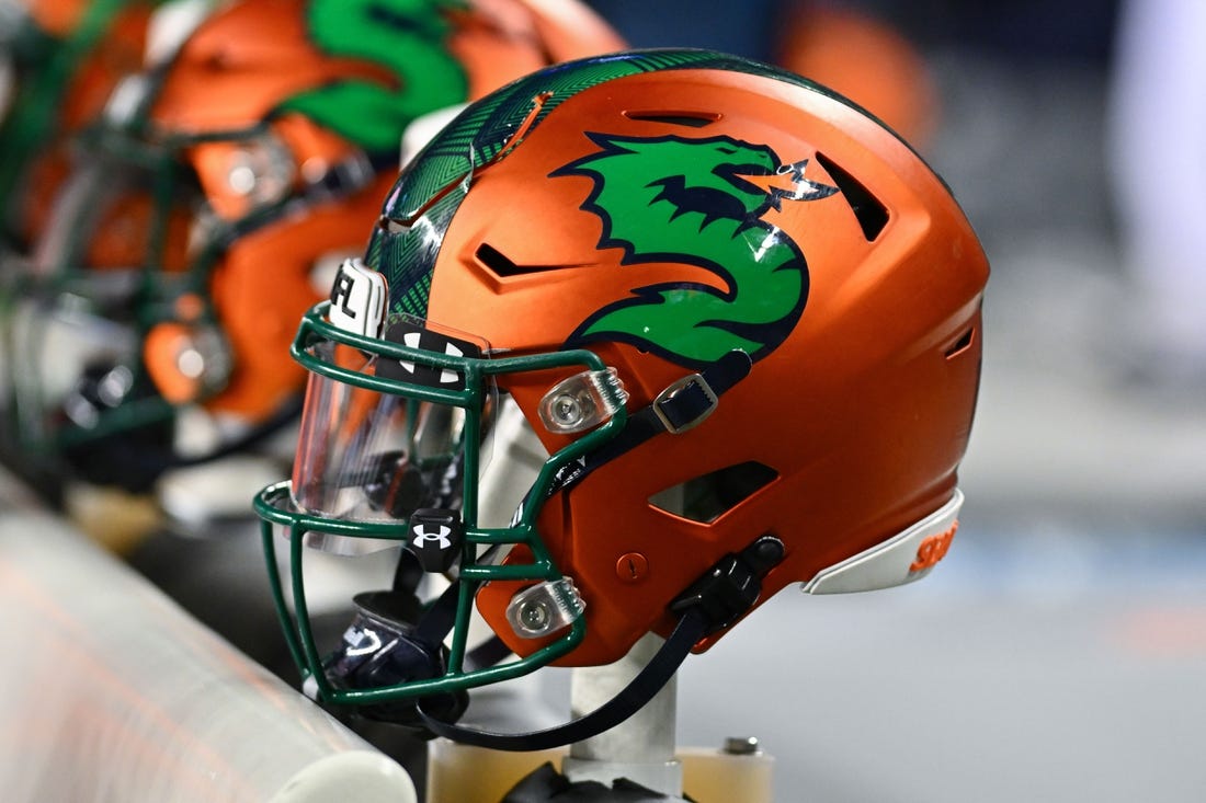 Feb 23, 2023; Seattle, WA, USA; The Seattle Sea Dragons helmet during the first half at Lumen Field. St. Louis defeated Seattle 20-18. Mandatory Credit: Steven Bisig-USA TODAY Sports