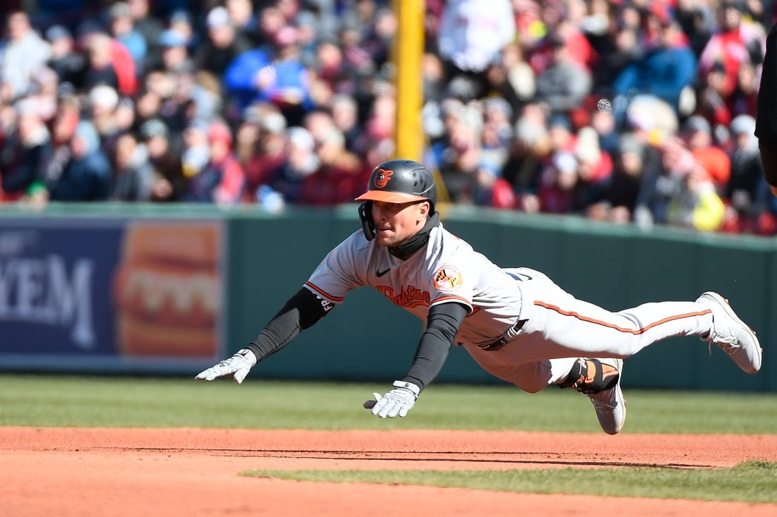 Adley Rutschman has 5 hits in opener, Orioles outlast Red Sox 10-9