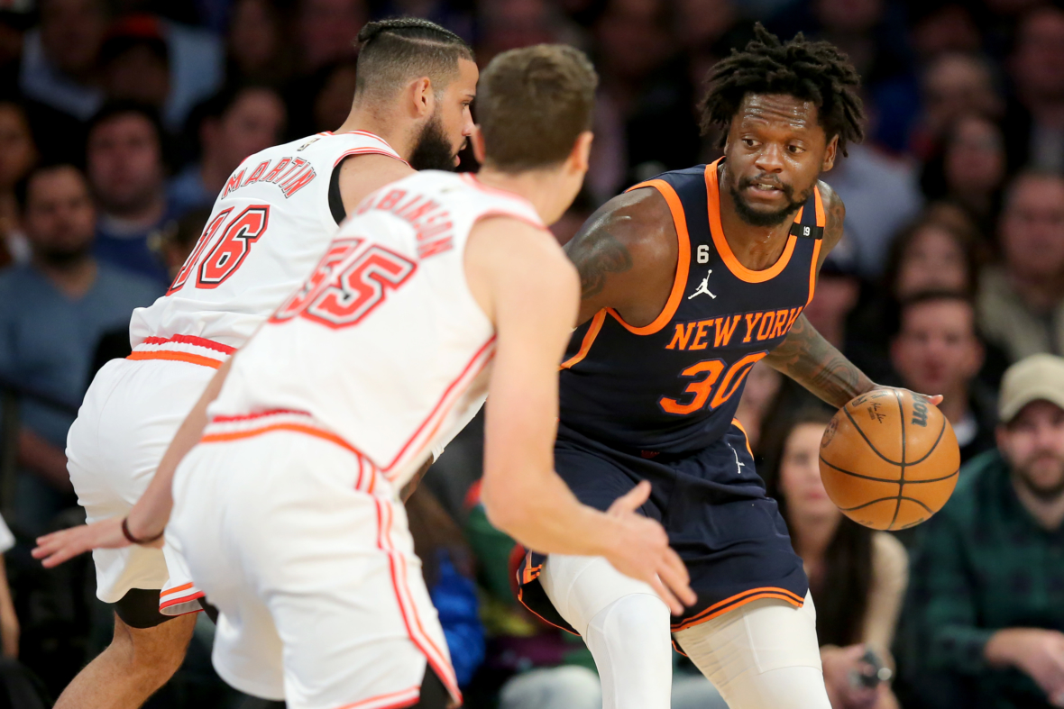 New York Knicks Star Julius Randle Out Through At Least End Of The ...