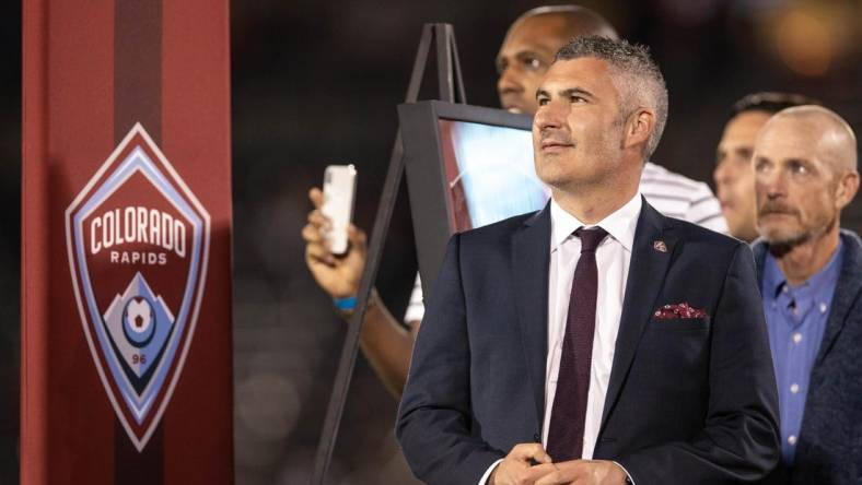 Sep 29, 2019; Commerce City, CO, USA; Colorado Rapids general manager Padraig Smith after the match against FC Dallas at Dick's Sporting Goods Park. Mandatory Credit: Isaiah J. Downing-USA TODAY Sports