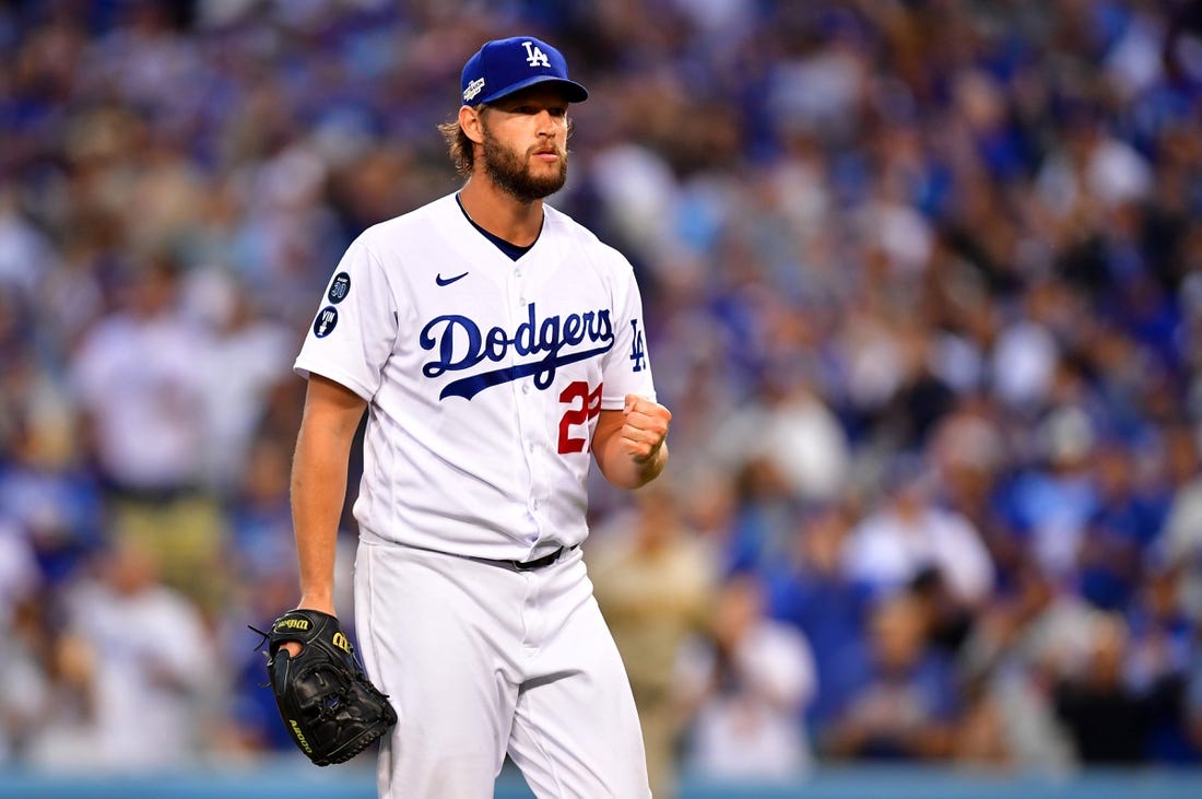 Clayton Kershaw back on the mound, back with the Dodgers, w/ no