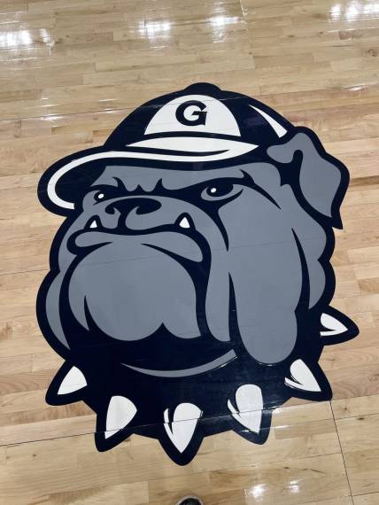 Feb 26, 2023; Washington, District of Columbia, USA; General view of Georgetown Hoyas court before the game at Capital One Arena. Mandatory Credit: Brad Mills-USA TODAY Sports