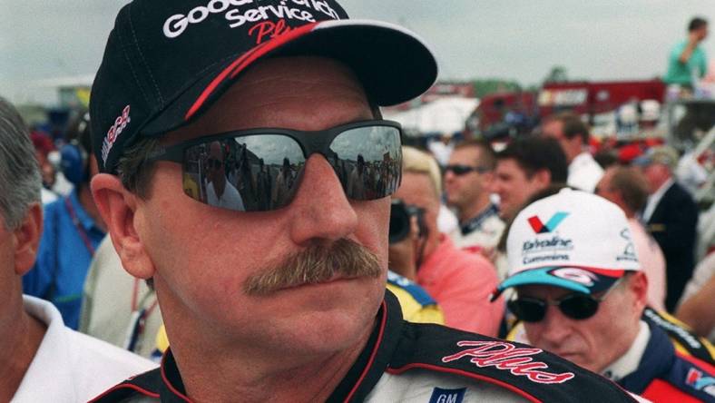 Dale Earnhardt waits during driver introduction before the Southern 500 Labor Day weekend.

Aldridge Photos 108