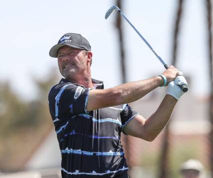Alex Cejka tees off on the fifth hole at the Galleri Classic at Mission Hills Country Club in Rancho Mirage, March 25, 2023.

Galleri Classic Saturday 19