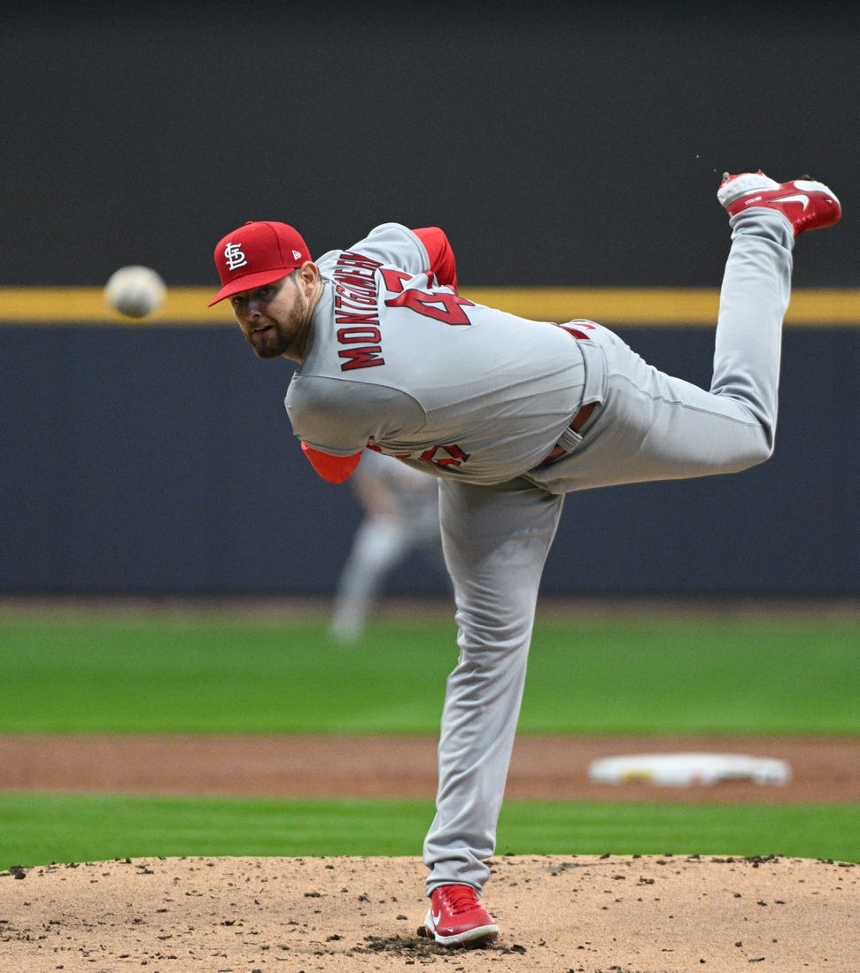 Jordan Montgomery, Cardinals beat Brewers