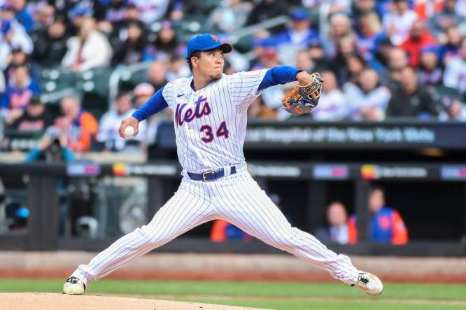 Senga pitches Mets past Marlins in Citi Field debut