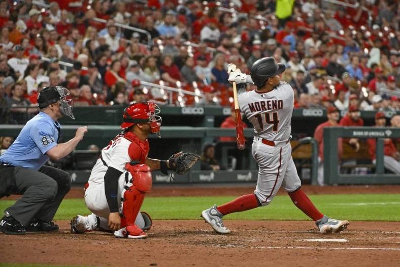 Gabriel Moreno's three-run homer, 10/07/2023