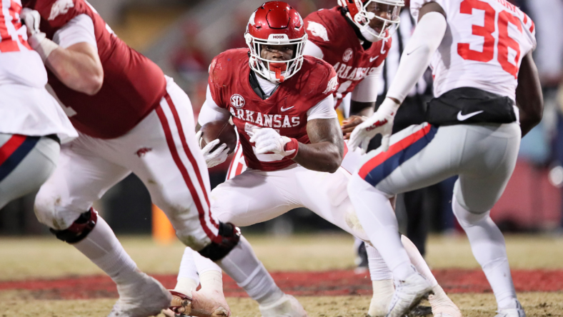 NCAA Football: Mississippi at Arkansas