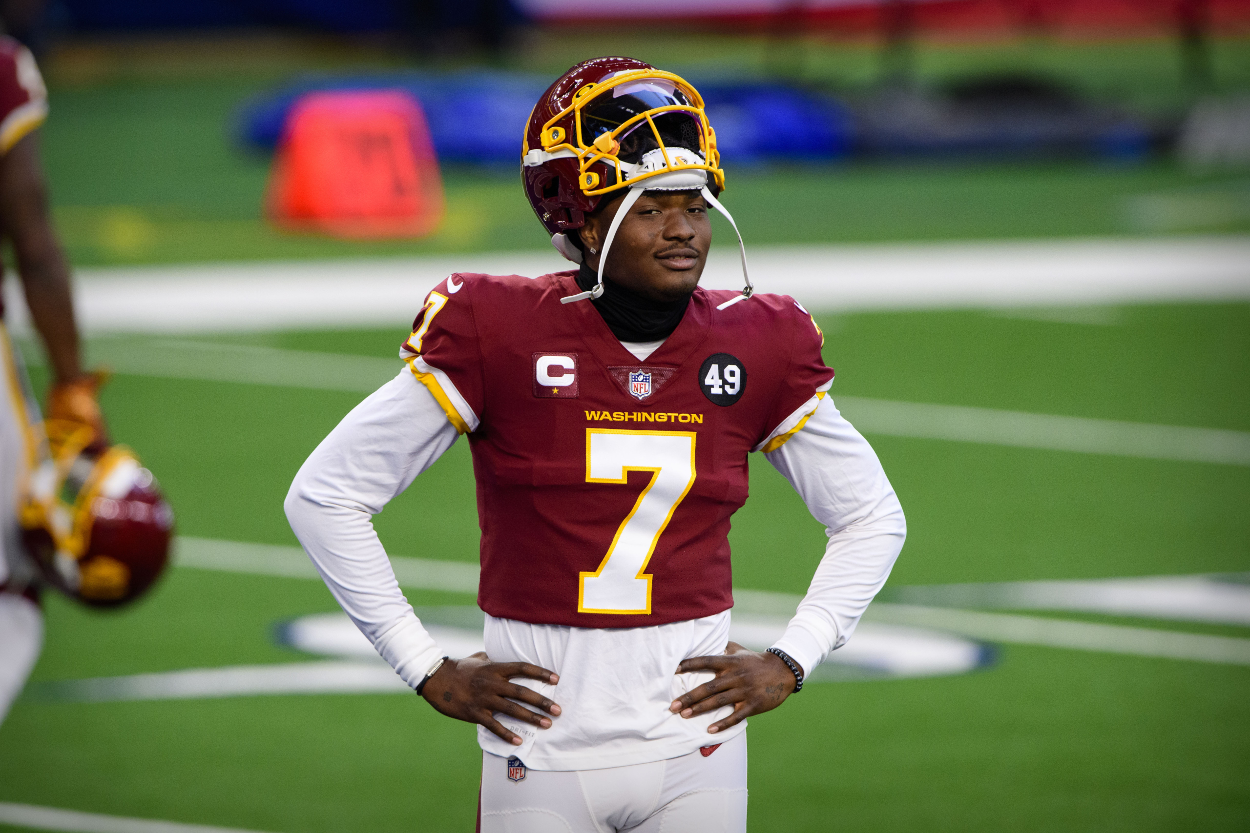 Former Washington 1st round pick Dwayne Haskins was struck by a