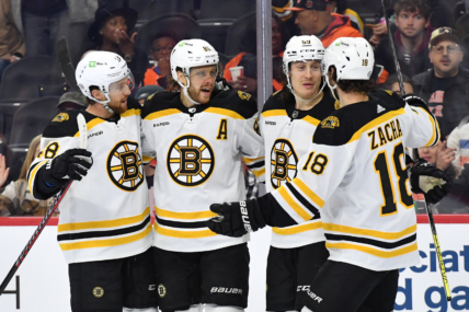 Boston Bruins break NHL record for most wins in a season
