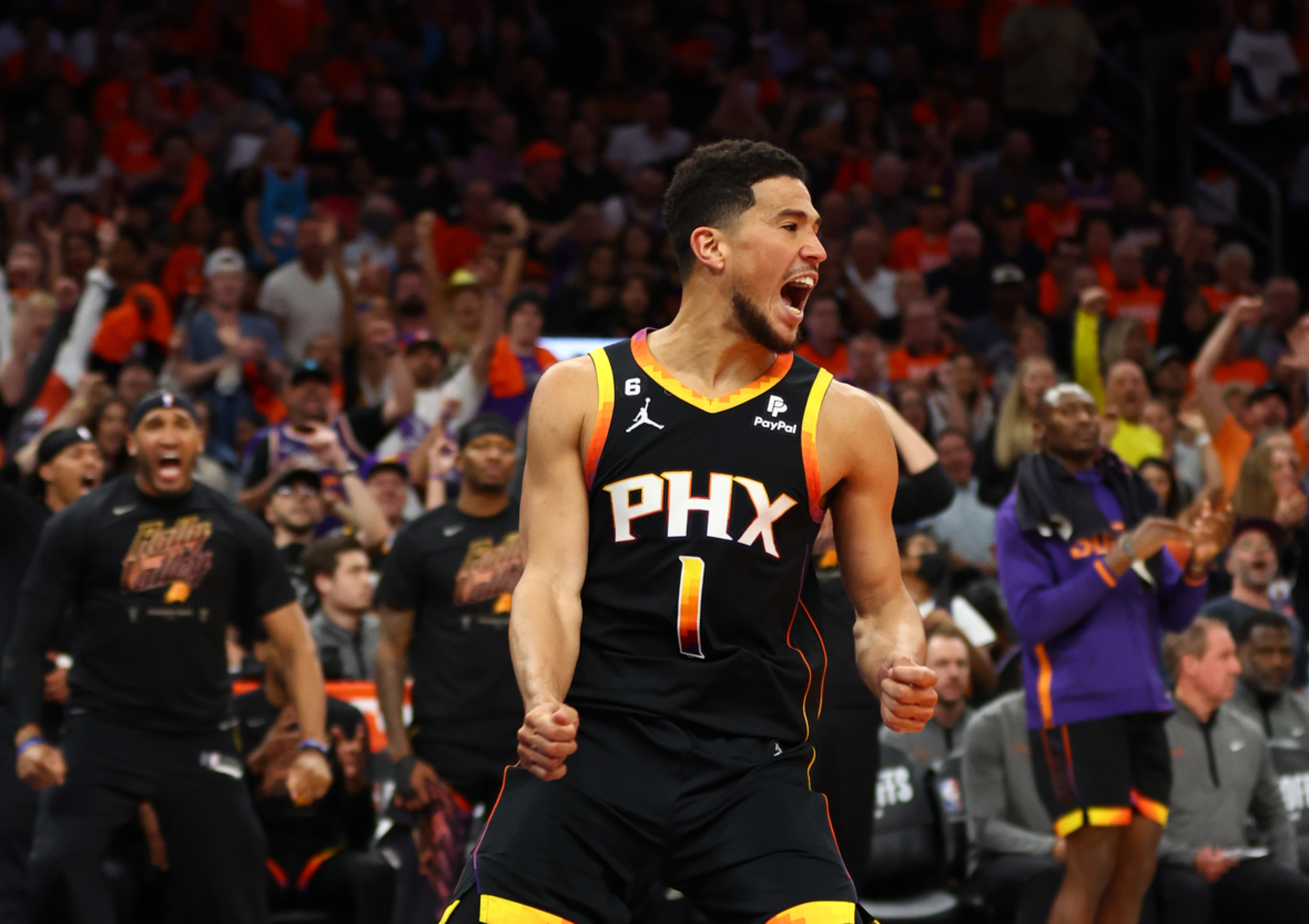 Devin Booker breaks Phoenix Suns' playoff record, team advances to take