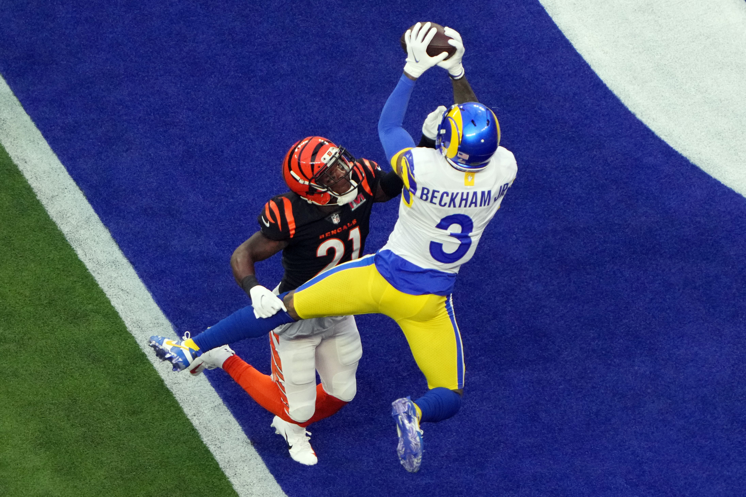 Odell Beckham Los Angeles Rams Unsigned Super Bowl LVI