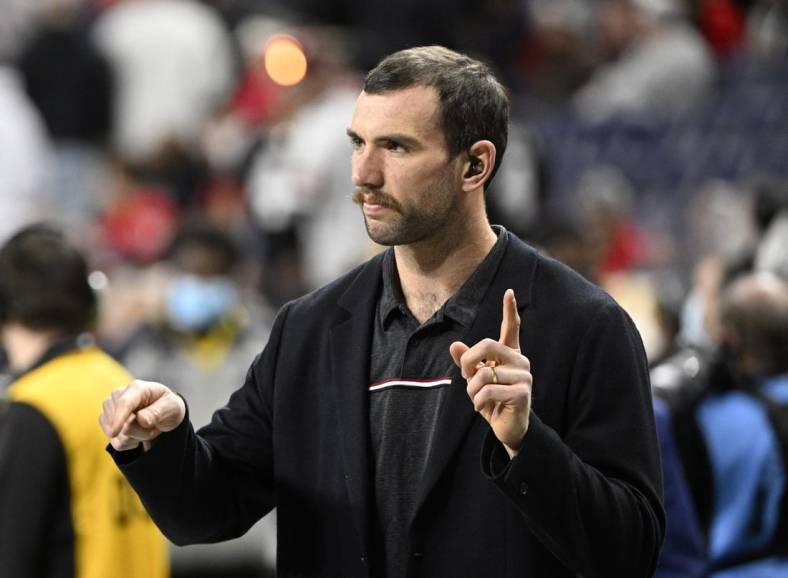 Andrew Luck plans to stay retired. Mandatory Credit: Marc Lebryk-USA TODAY Sports