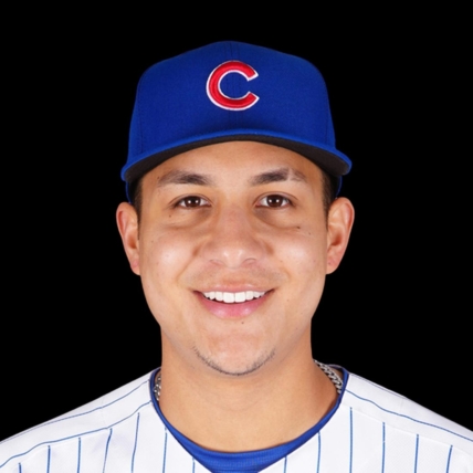 Mar 16, 2022; USA; Chicago Cubs Miguel Amaya poses for a 2022 MLB portrait. Mandatory Credit: MLB photos via USA TODAY Sports