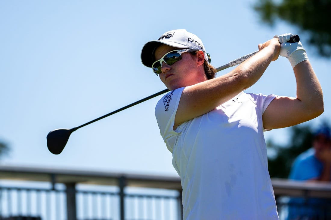 Leona Maguire tees off from the 18th hole during the first round of the Meijer LPGA Classic Thursday, June 16, 2022, at Blythefield Country Club in Belmont Michigan.

Meijer Lpga Classic 2022 53