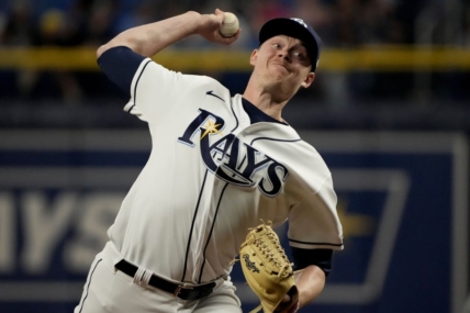 Sep 7, 2022; St. Petersburg, Florida, USA; Tampa Bay Rays relief pitcher Pete Fairbanks (29) throws a pitch in the ninth inning against the Boston Red Sox at Tropicana Field. Mandatory Credit: Dave Nelson-USA TODAY Sports