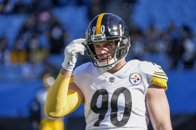 Pittsburgh Steelers' T.J. Watt laughs off scary fall into pool