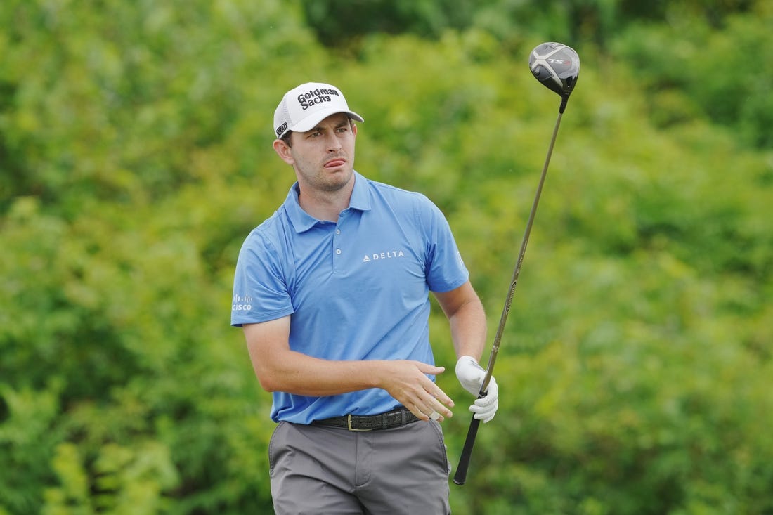 Apr 23, 2023; Avondale, Louisiana, USA; Patrick Cantlay hits a tee shot on the second hole during the final round of the Zurich Classic of New Orleans golf tournament. Mandatory Credit: Andrew Wevers-USA TODAY Sports