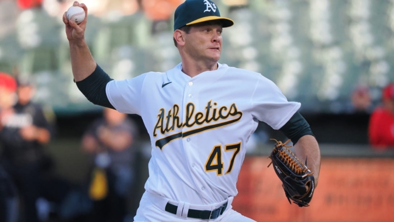 A's turn to Drew Rucinski in bid to halt streak vs. Mariners