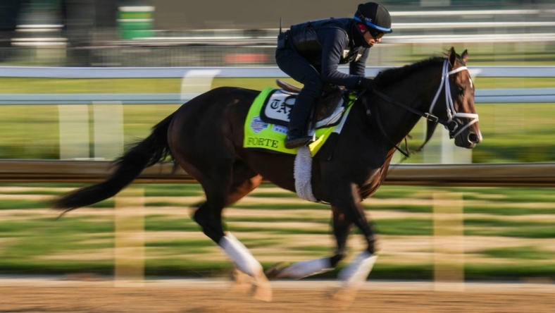 Forte during a workout at Churchill Downs on Friday.