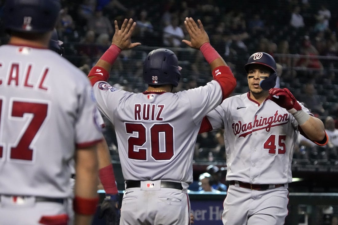 Keibert Ruiz homers twice in Nationals win