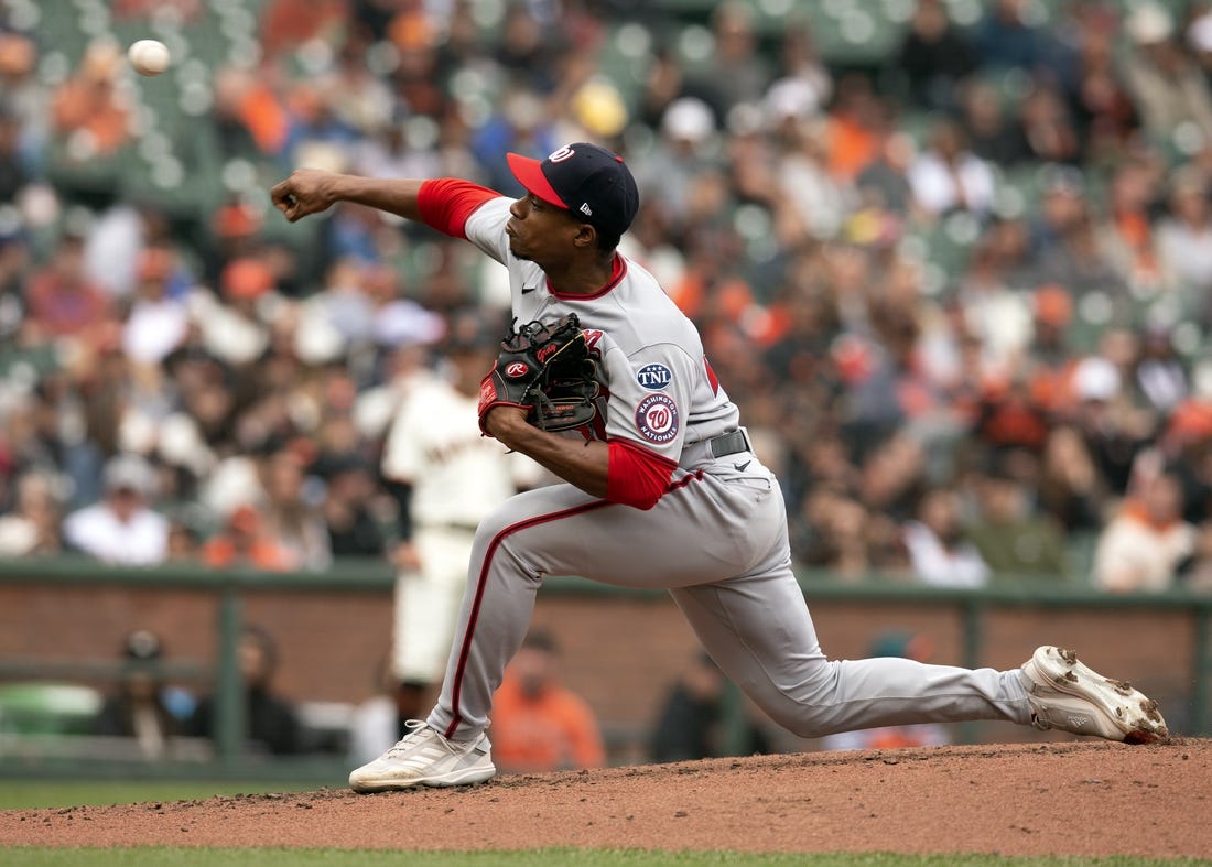 Josiah Gray strikes out three, 05/10/2023