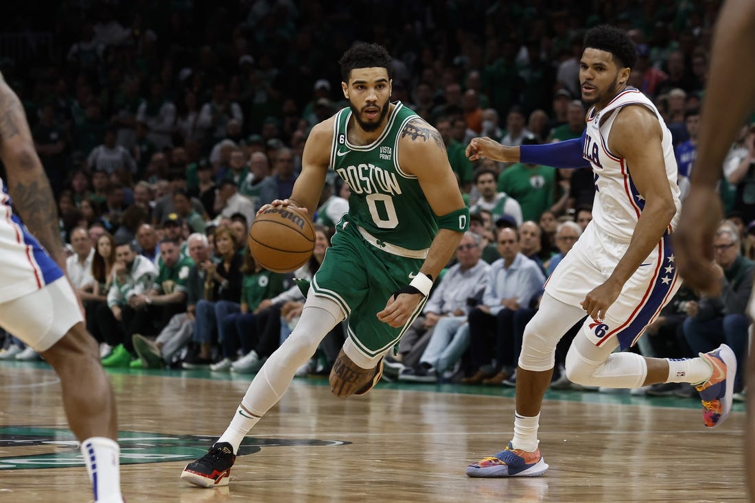 Sixers adjust, but Jayson Tatum takes over, with Celtics subs in
