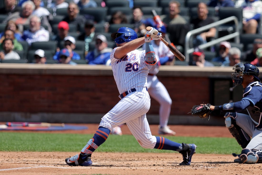 Pete Alonso gives the Mets the lead with his 16th home run of the season.