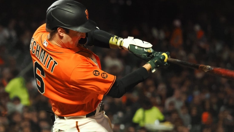 Mitch Haniger, Casey Schmitt lead Giants past Marlins