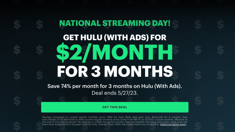 Hulu national streaming day