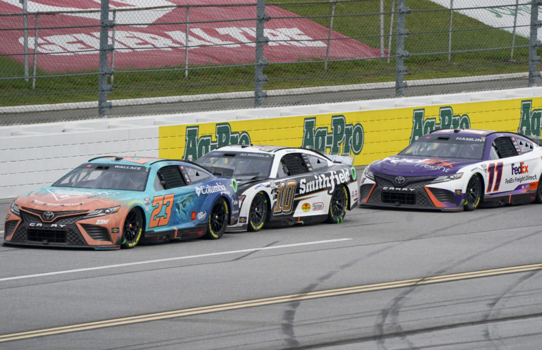 Bubba Wallace, Aric Almirola discuss their confrontation on pit road ...