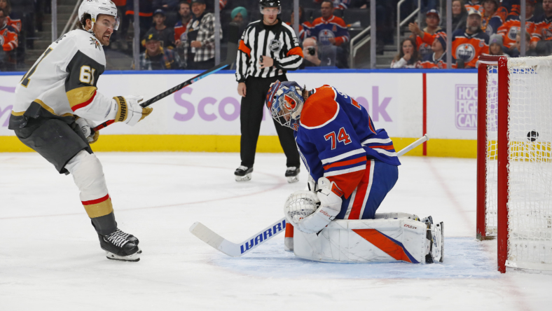 NHL: Vegas Golden Knights at Edmonton Oilers