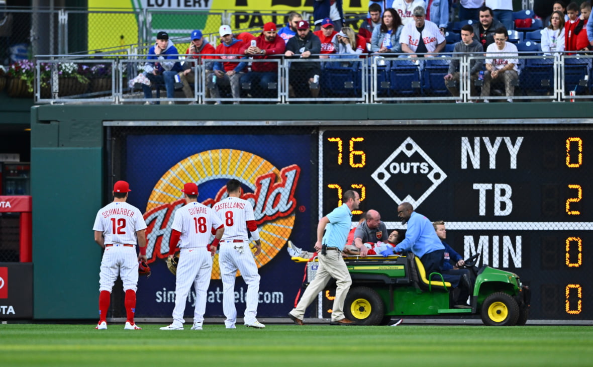 Boston Red Sox-Philadelphia Phillies Game Halted By Scary Moment When ...