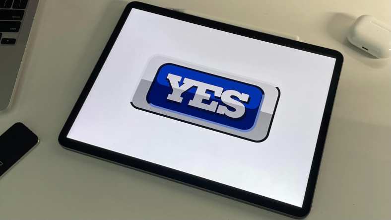 YES Network logo on Ipad