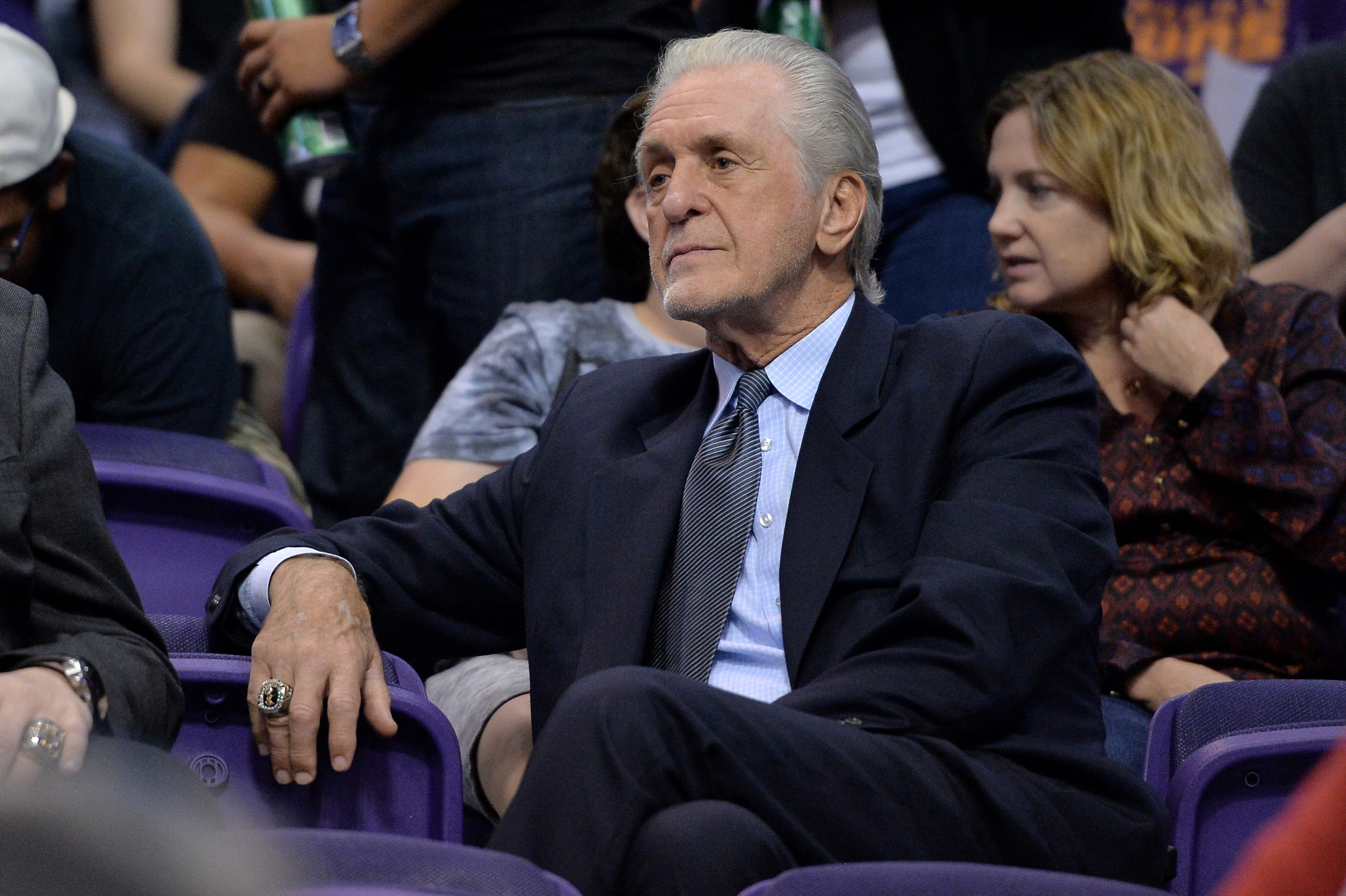 Pat Riley predicts Heat will re-sign Dwyane Wade and Udonis Haslem