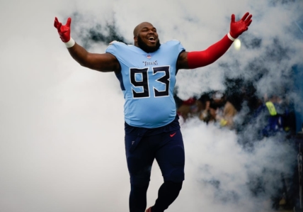 Nov 27, 2022; Nashville, Tennessee, USA; Tennessee Titans defensive tackle Teair Tart (93) takes the field to face the Cincinnati Bengals at Nissan Stadium. Mandatory Credit: George Walker IV-USA TODAY Sports