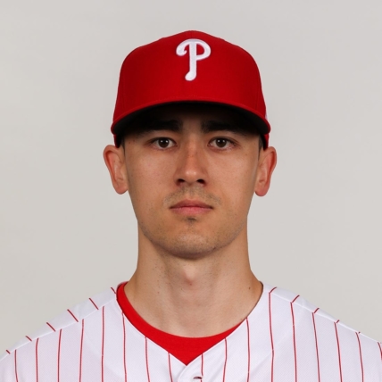 Feb 23, 2023; Clearwater, FL, USA; Philadelphia Phillies pitcher Noah Song during photo day at BayCare Ballpark. Mandatory Credit: Nathan Ray Seebeck-USA TODAY Sports