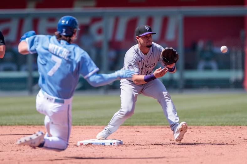 Montero's triple in 5-run first boosts Rockies past Royals