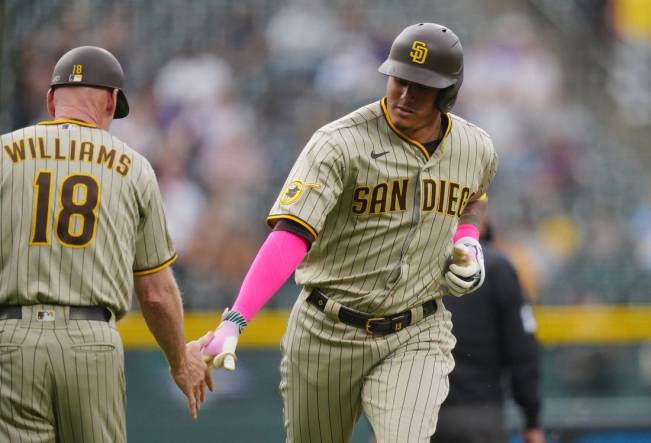 DENVER, CO - JUNE 10: San Diego Padres first baseman Jake