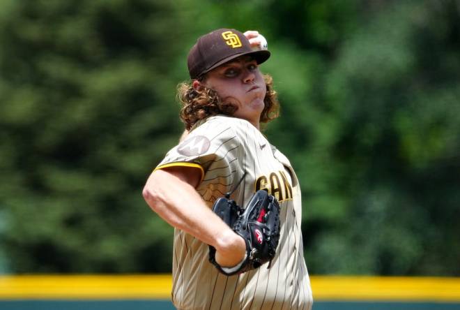 Padres rookie Ryan Weathers, the majors' youngest pitcher, has