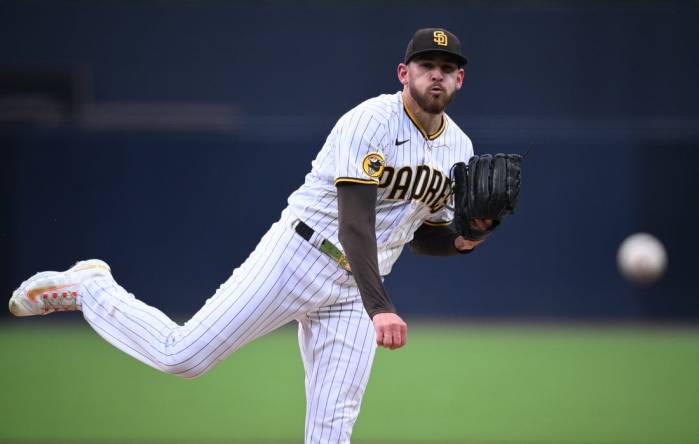 San Diego Padres - Lining up for the Sunday series finale.