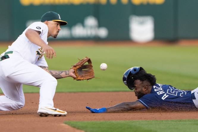 A's beat Rays 2-1